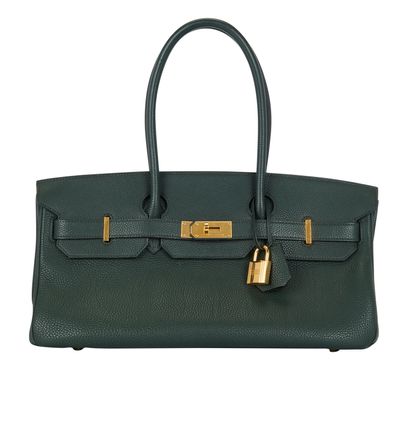 Hermès Birkin JPG, &pound;6,500, Handbags, Green, Leather, Front view